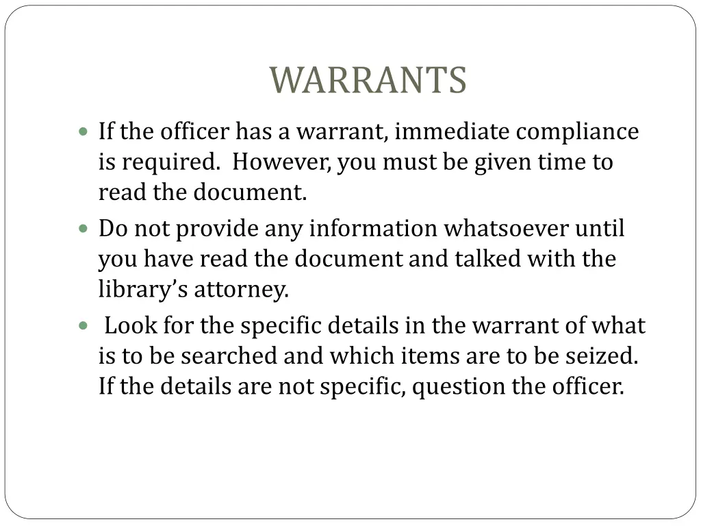 warrants 1