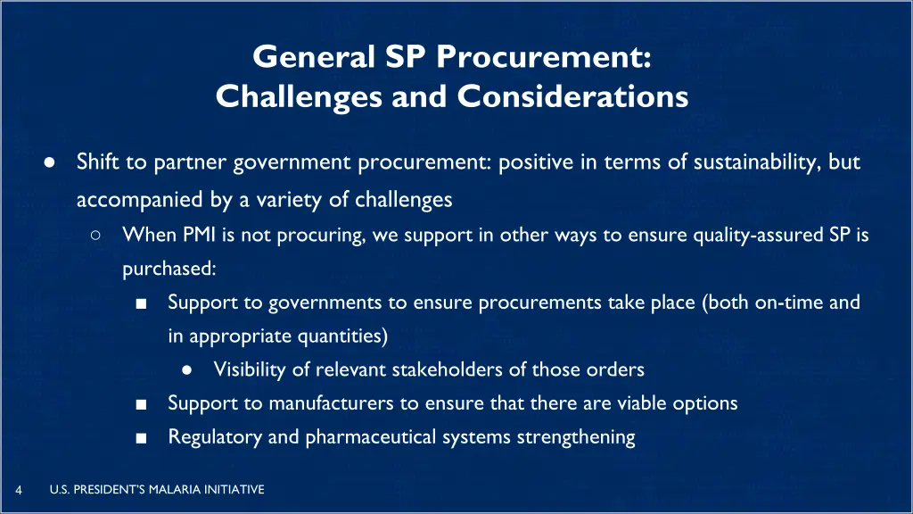 general sp procurement challenges