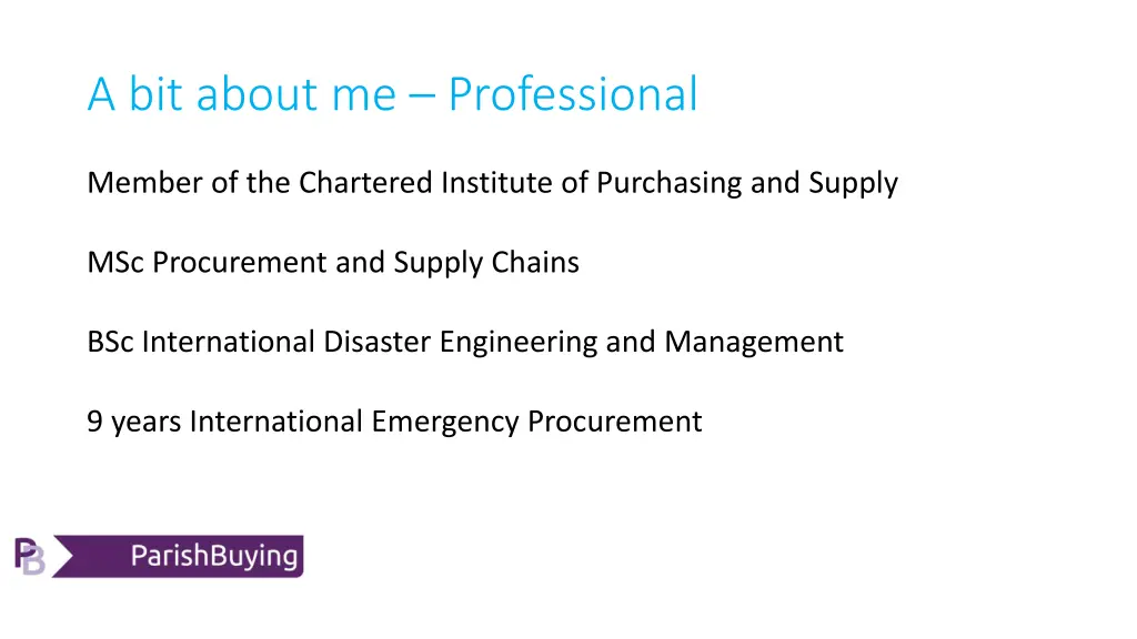 a bit about me professional