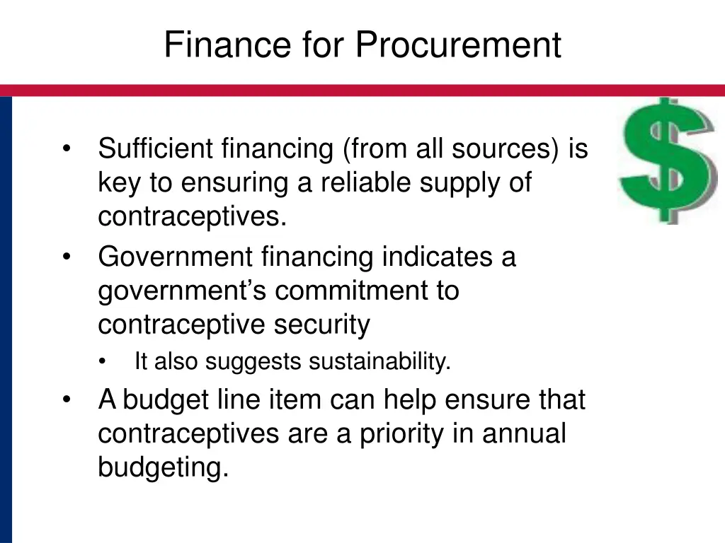finance for procurement