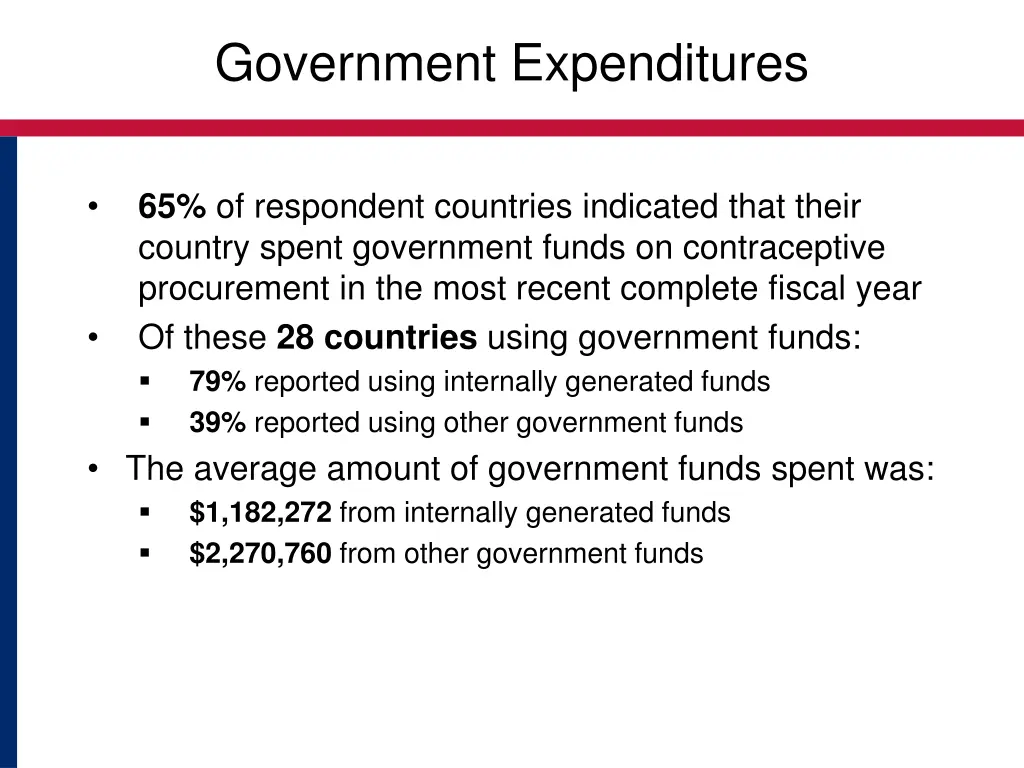government expenditures