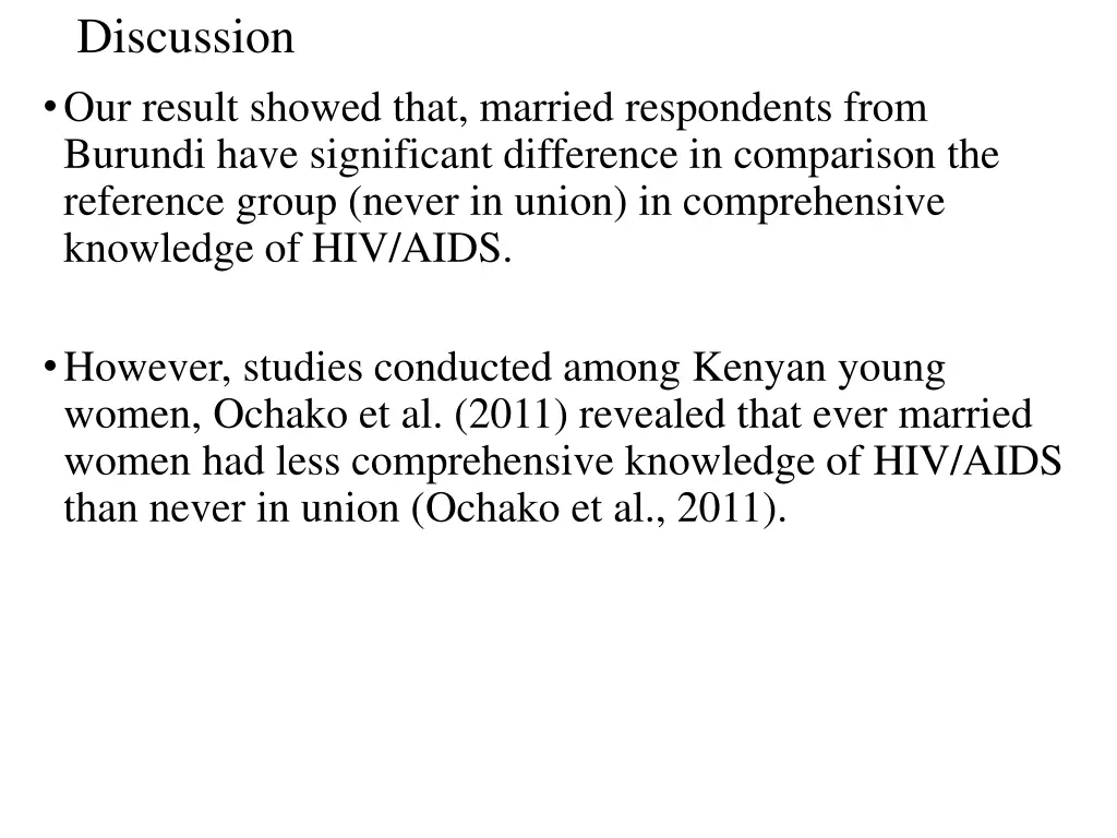 discussion our result showed that married