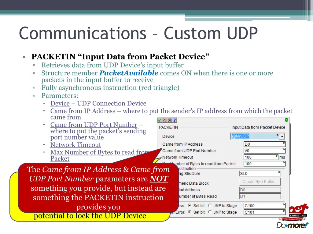 communications custom udp 8
