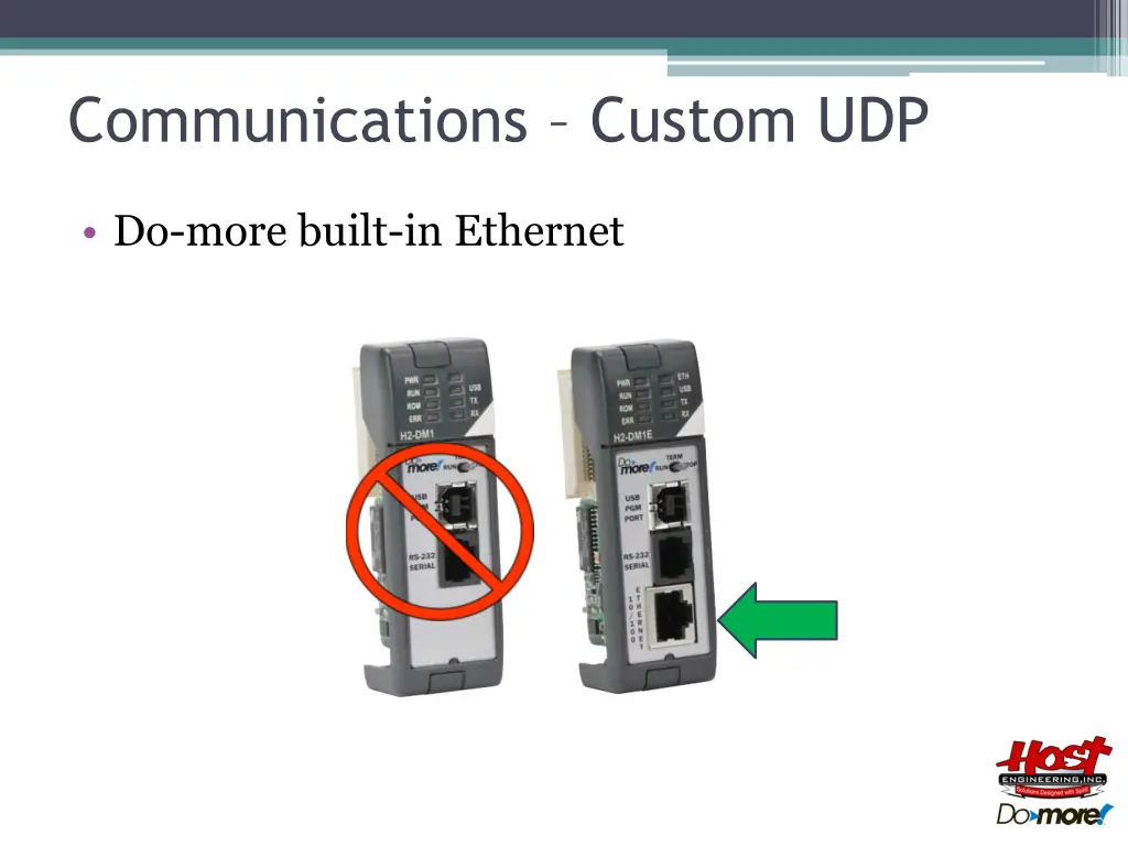 communications custom udp