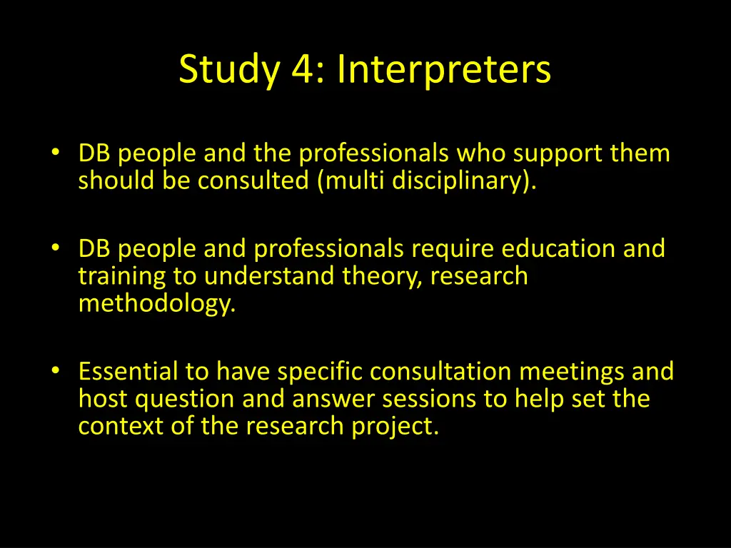 study 4 interpreters 5