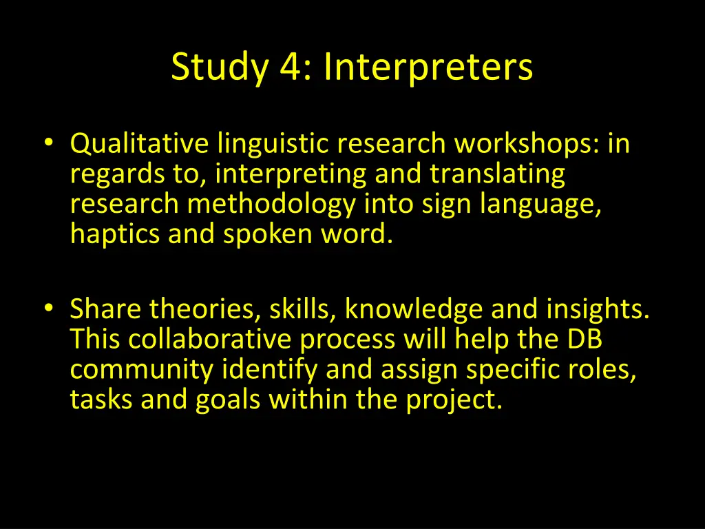 study 4 interpreters 6
