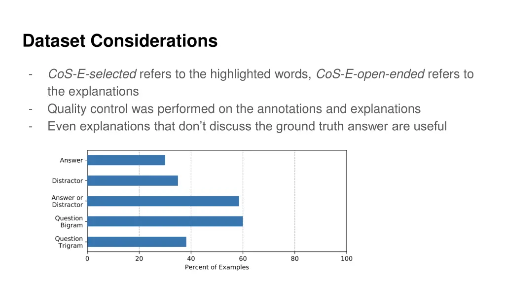 dataset considerations