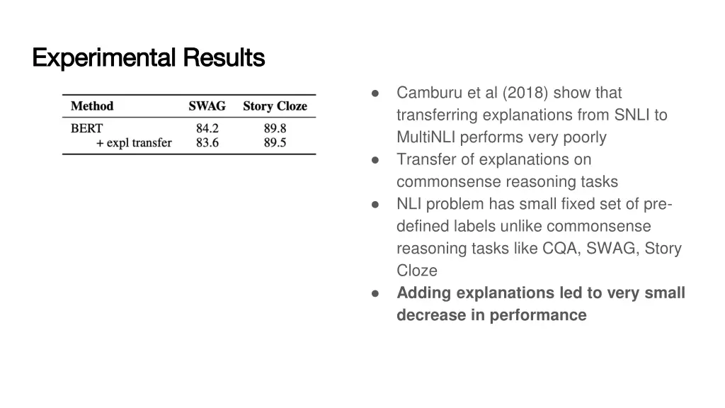 experimental results experimental results 3
