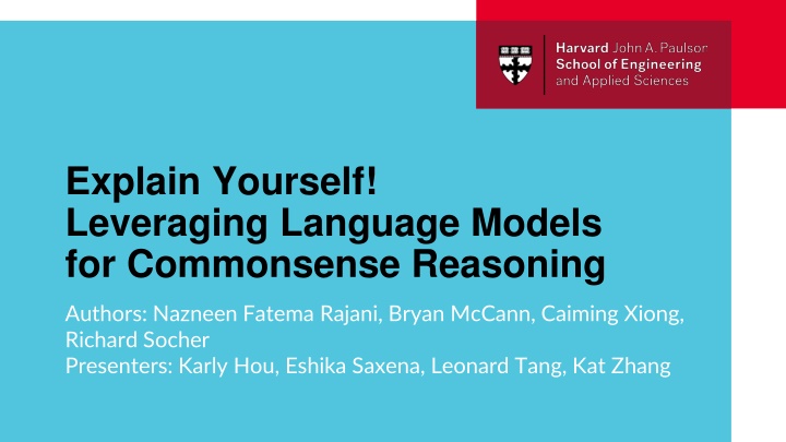 explain yourself leveraging language models
