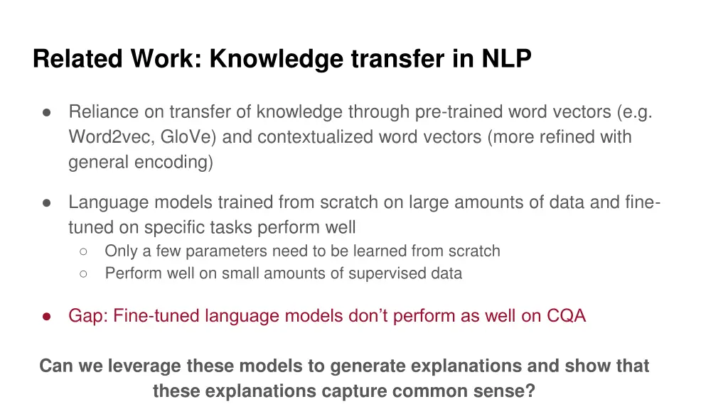 related work knowledge transfer in nlp