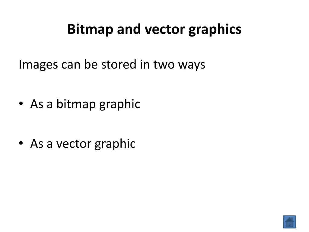 bitmap and vector graphics
