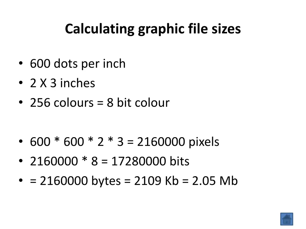 calculating graphic file sizes 1