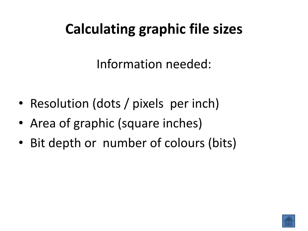 calculating graphic file sizes