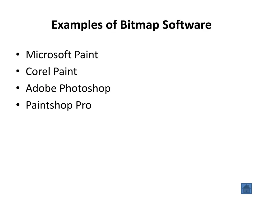 examples of bitmap software