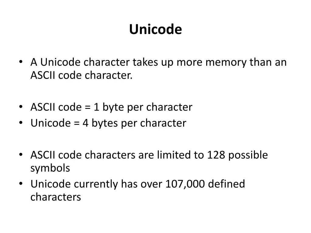 unicode 1