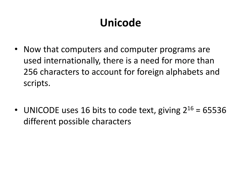 unicode