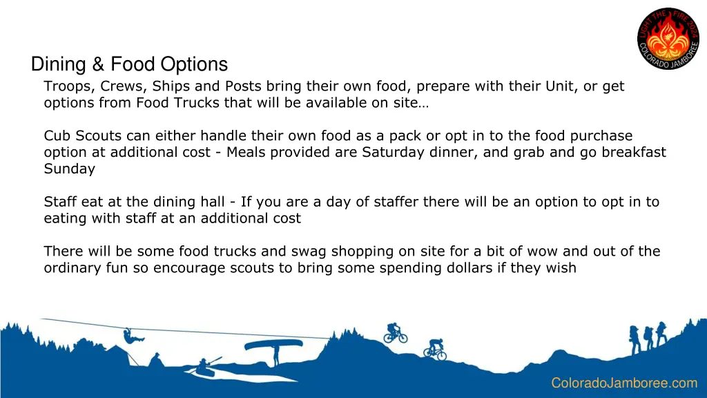 dining food options troops crews ships and posts