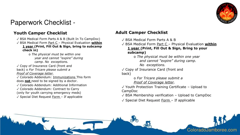 paperwork checklist