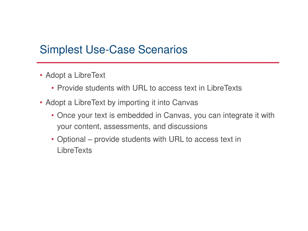 simplest use case scenarios