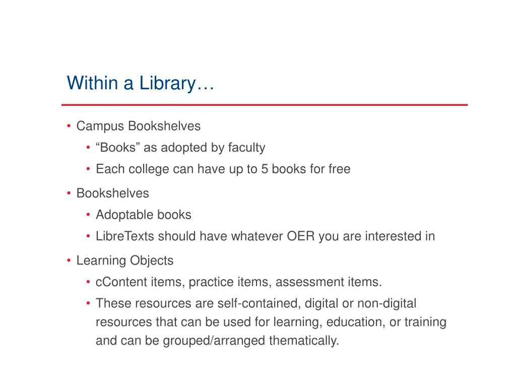 within a library
