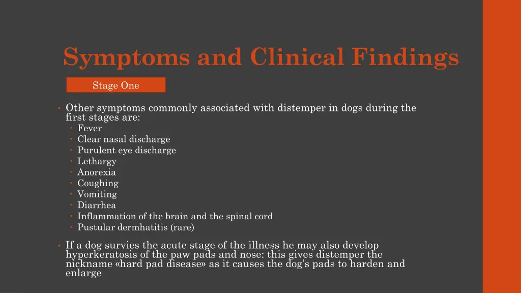 symptoms and clinical findings 1