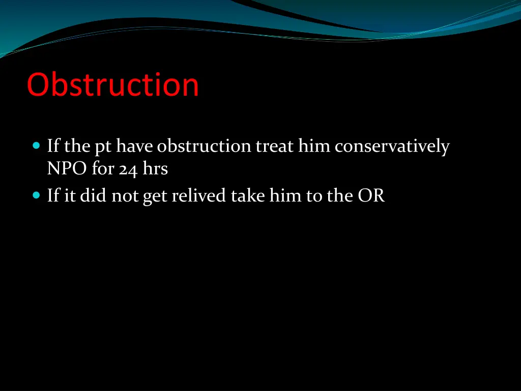 obstruction
