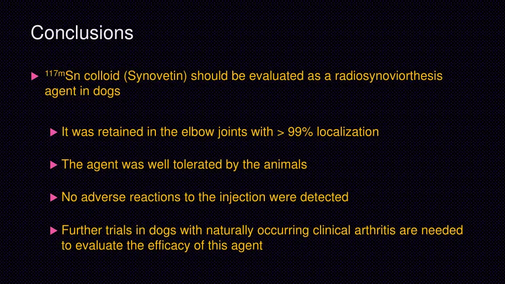 conclusions