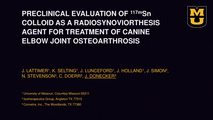 preclinical evaluation of 117m sn colloid