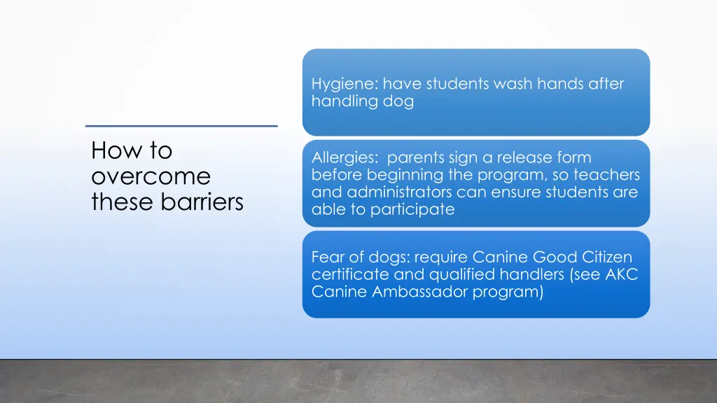 hygiene have students wash hands after handling