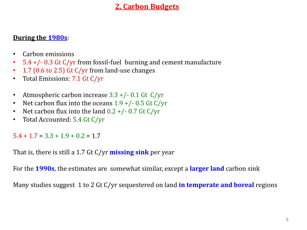 2 carbon budgets 1