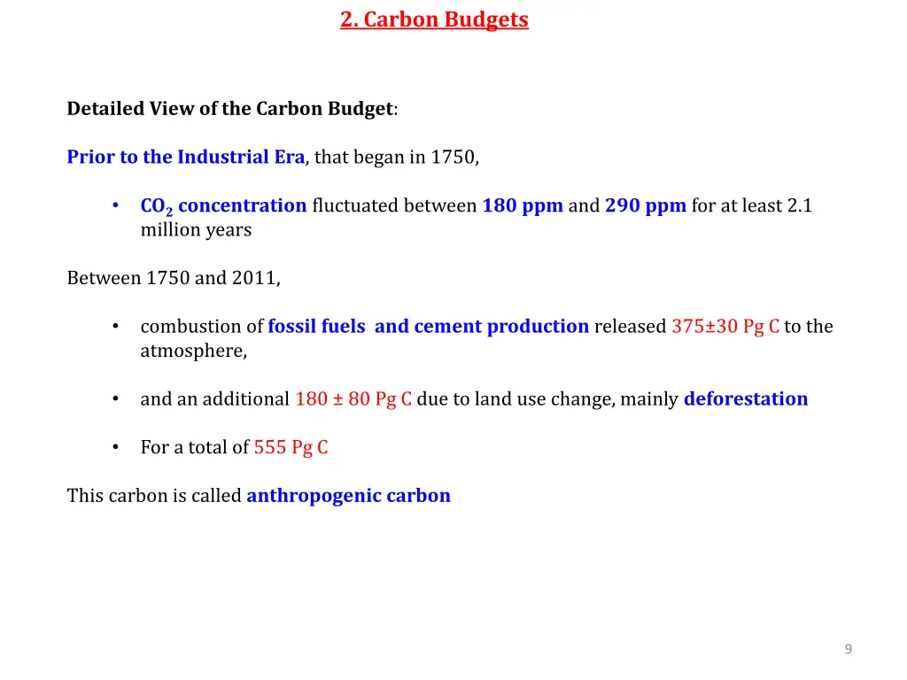 2 carbon budgets 2