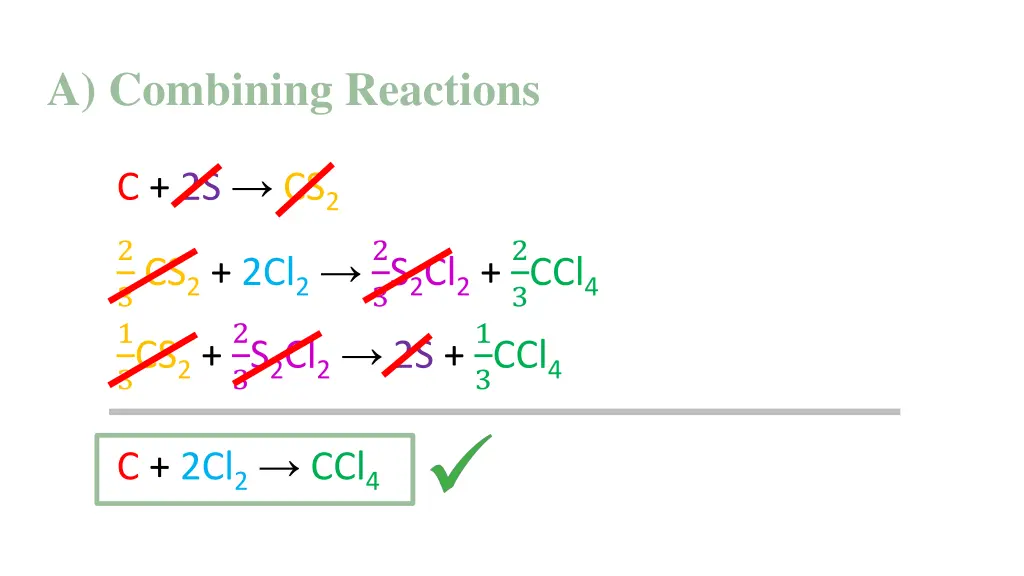 a combining reactions 3
