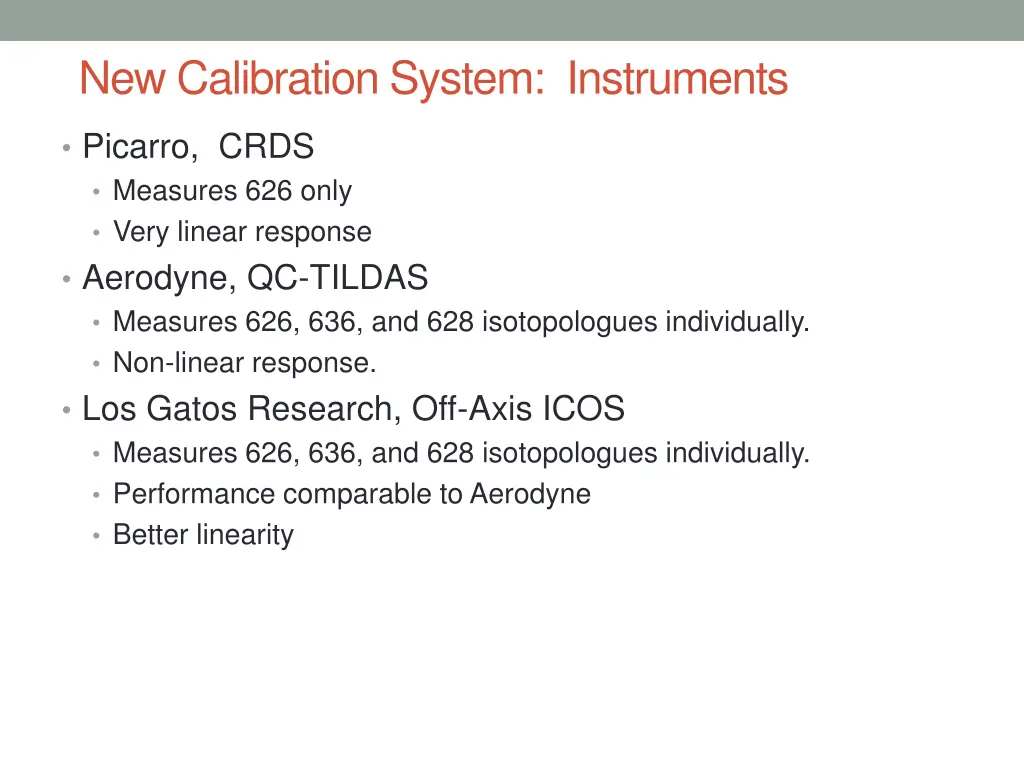 new calibration system instruments