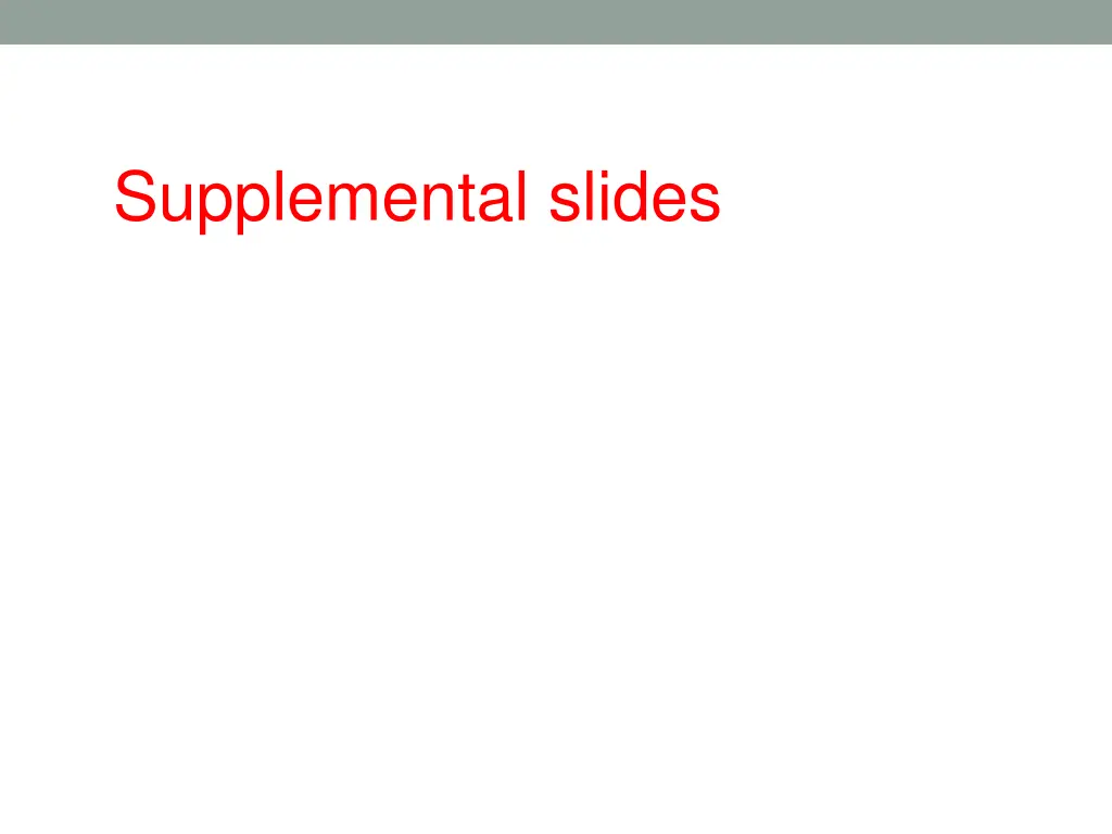 supplemental slides