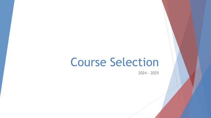 course selection