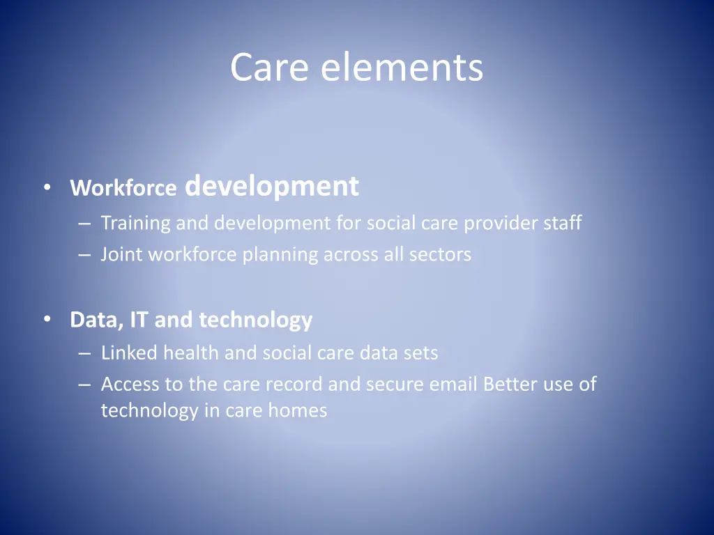 care elements 2