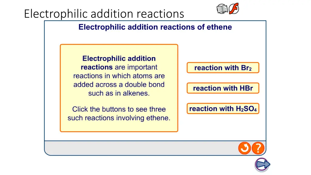 electrophilic addition reactions