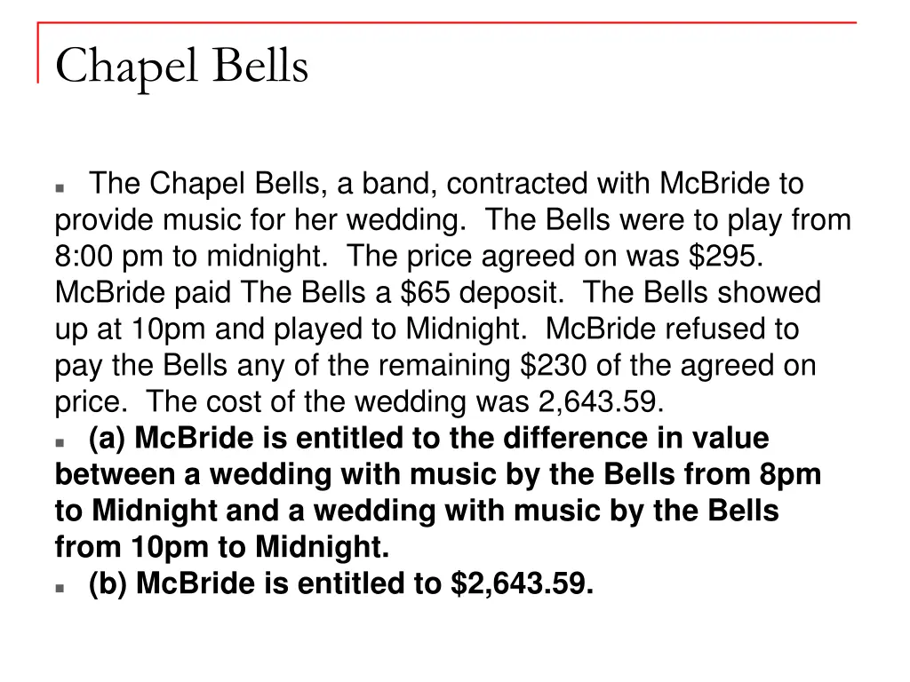 chapel bells