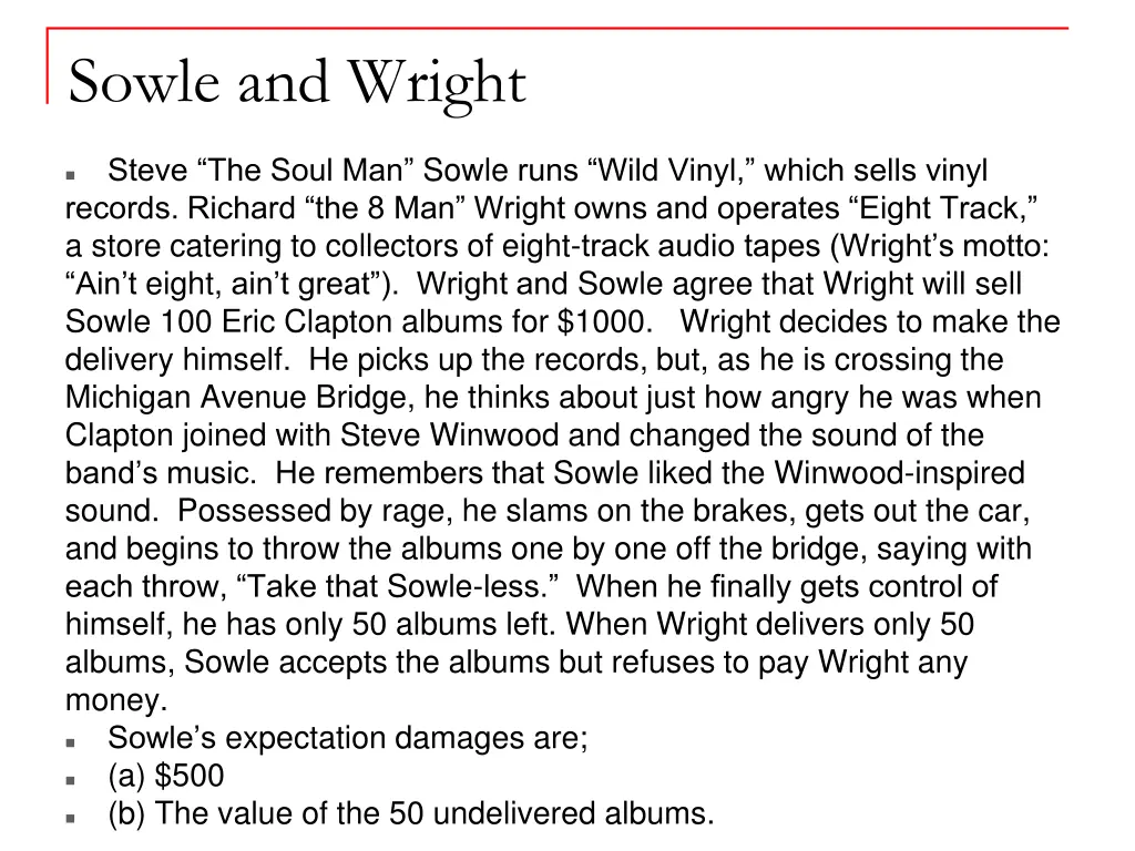 sowle and wright