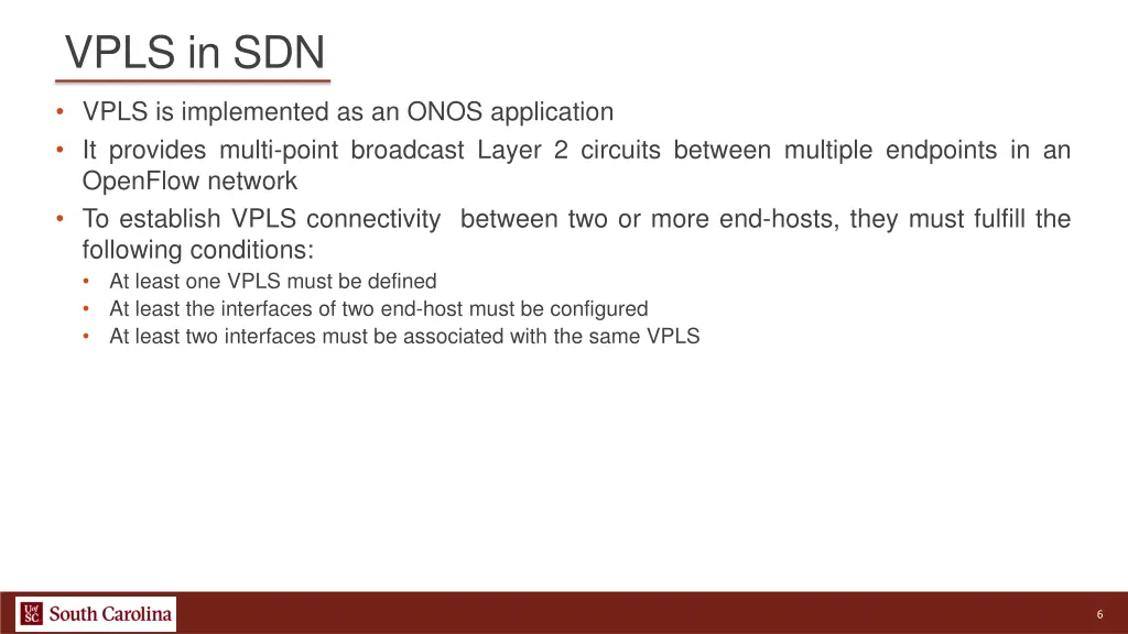 vpls in sdn