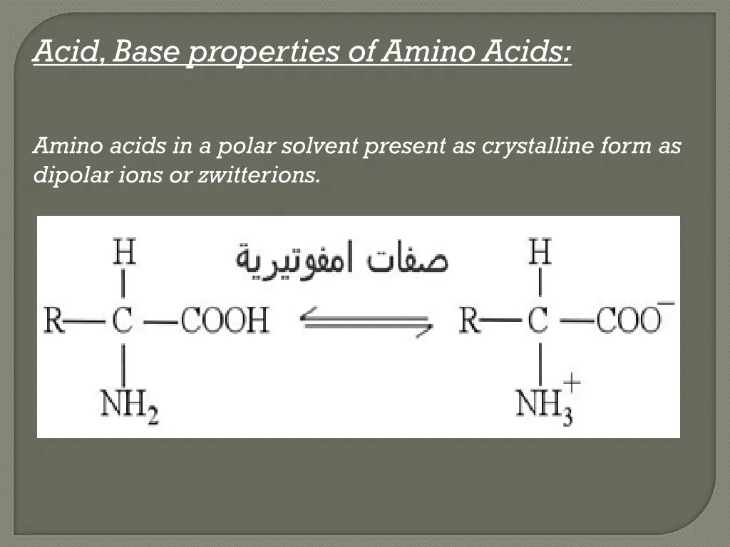 acid base properties of amino acids