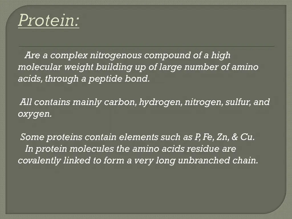 are a complex nitrogenous compound of a high
