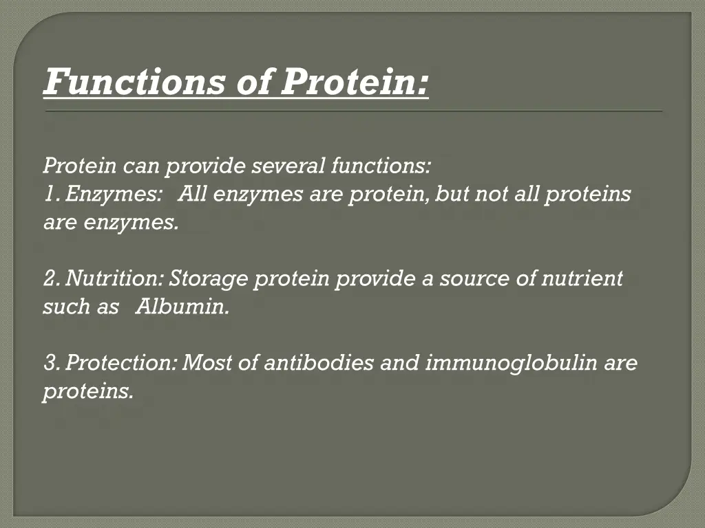 functions of protein