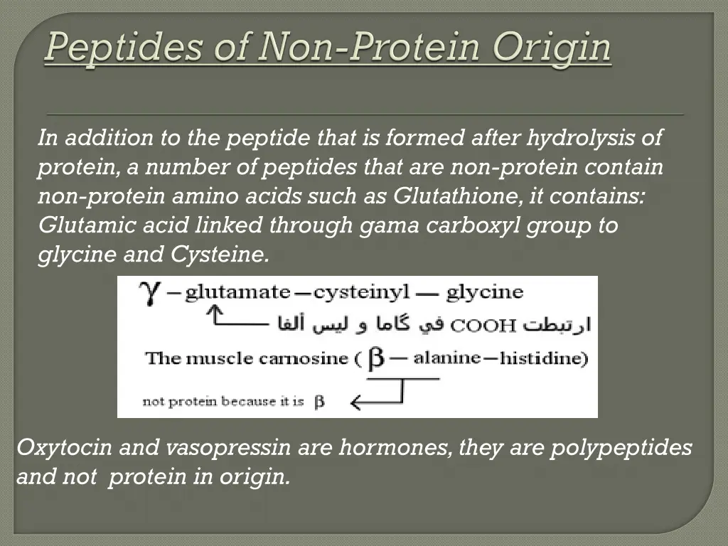 in addition to the peptide that is formed after