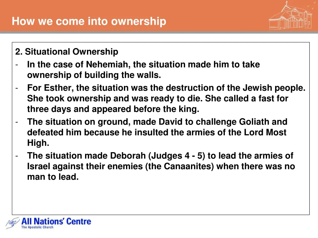 how we come into ownership 1