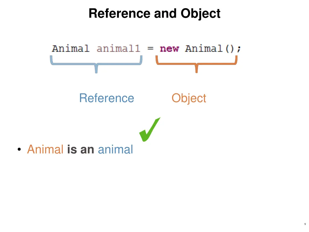 reference and object