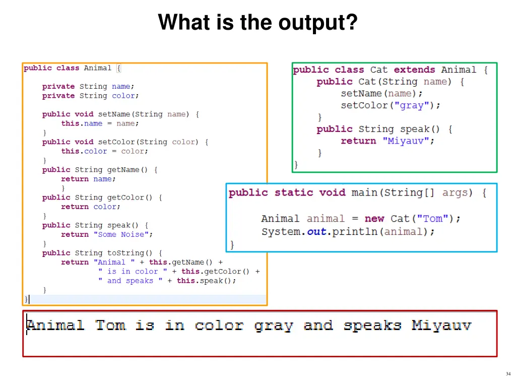 what is the output 1