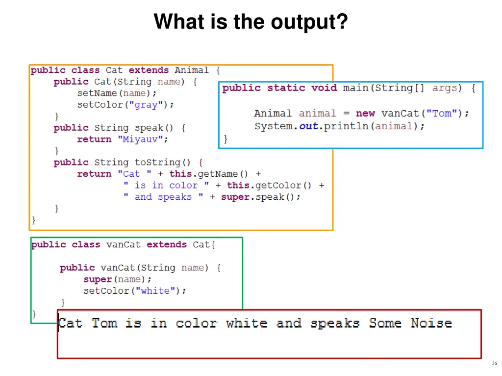 what is the output 3