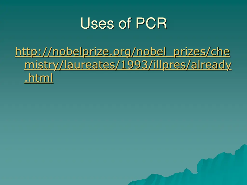 uses of pcr
