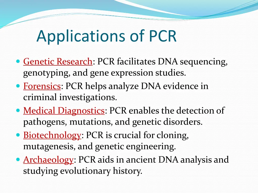 applications of pcr